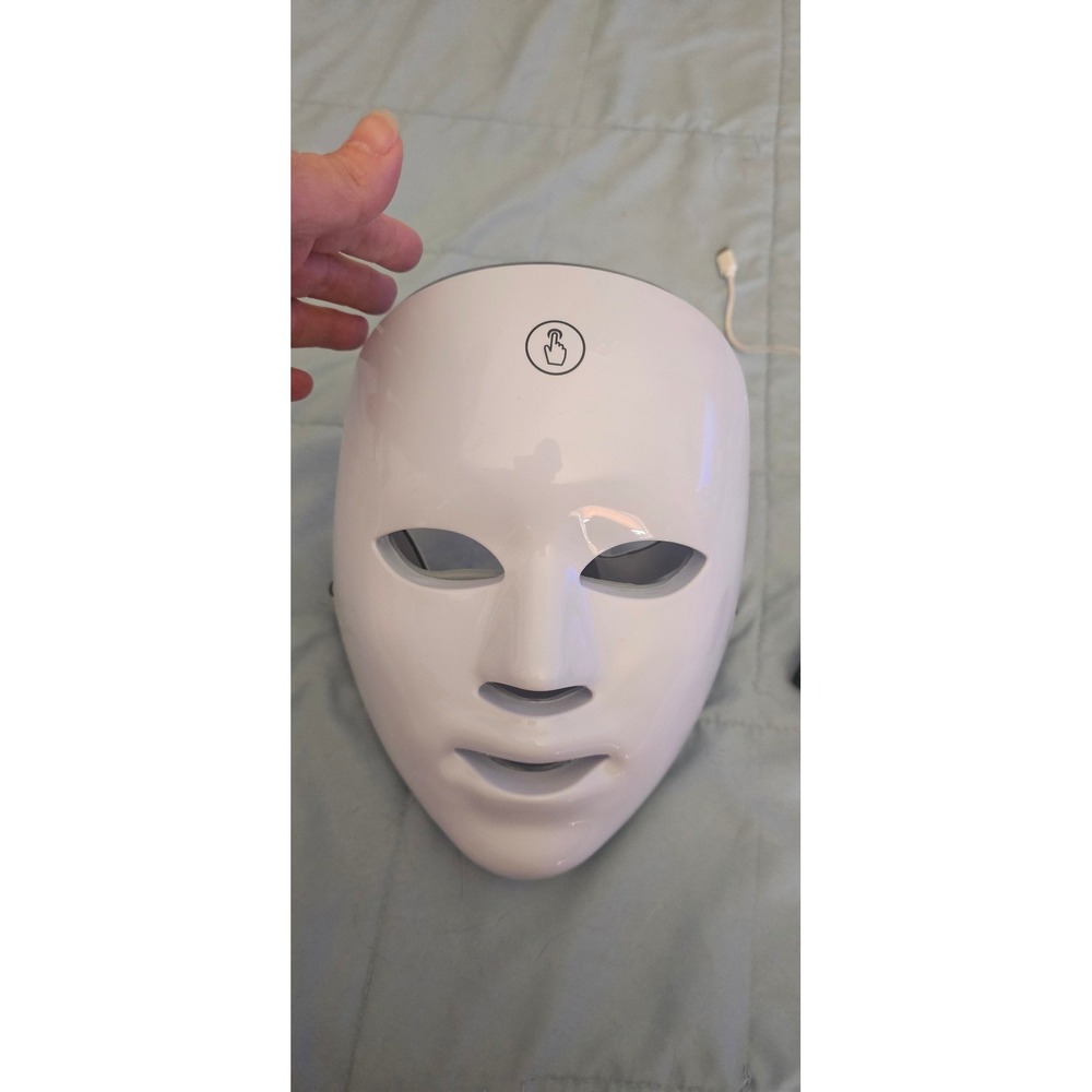 LED Light Therapy Face Mask USB Powered Skincare Device Blue Light White
